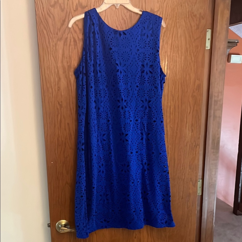 Worthington Blue Sequin Embellished Mini Dress